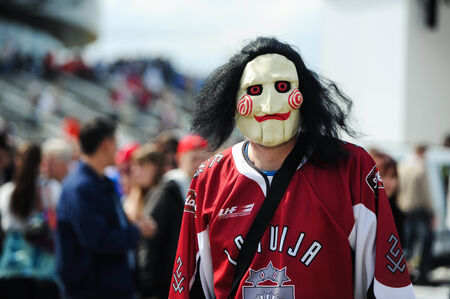 MINSK, BELARUS - MAY 10, 2014  The World Ice Hockey Championship in Minsk - a look from withinのeditorial素材