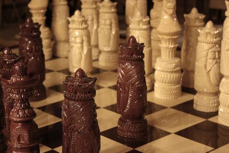 Wooden chessの写真素材