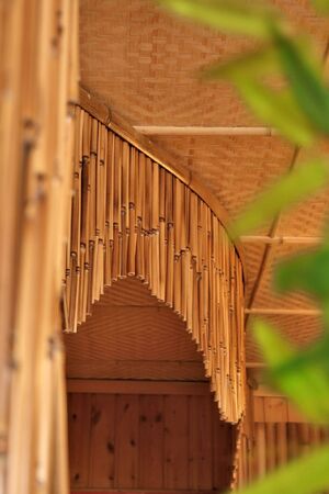 Bamboo curtainsの写真素材