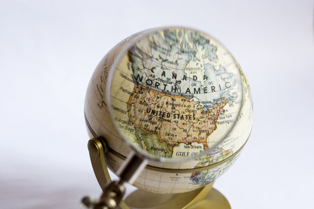 Focus on North Americaの写真素材