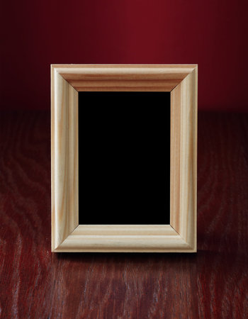 vintage photo-frame on table