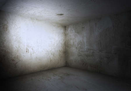 corner of old grunge roomの写真素材