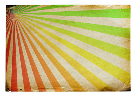 vintage sun rays on old grunge paper