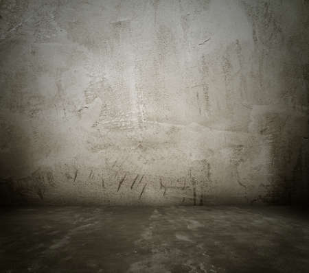old grunge room, dirty wallの写真素材