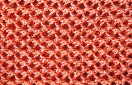 red wool handmade backgroundの写真素材