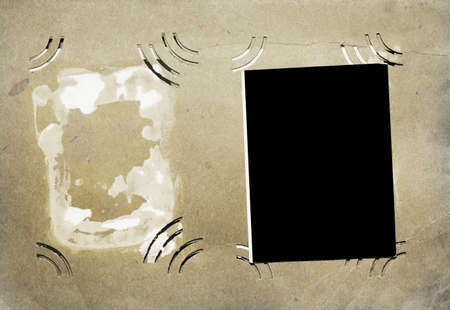 vintage photo album pageの写真素材