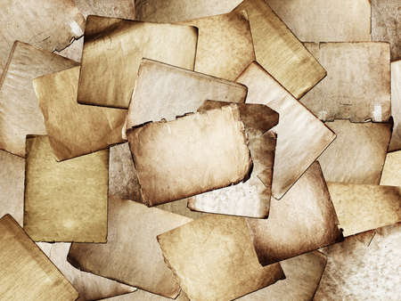 stack of old papersの写真素材