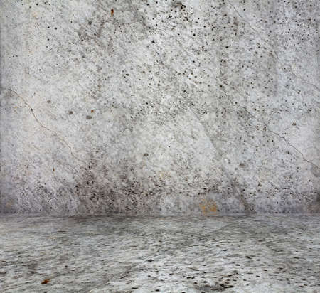 old grunge room with concrete wall, urban backgroundの写真素材