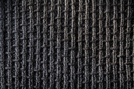 black handmade wool textured background