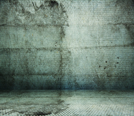 grunge industrial interior, old roomの写真素材