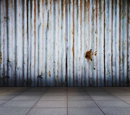 old grunge metallic interiorの写真素材