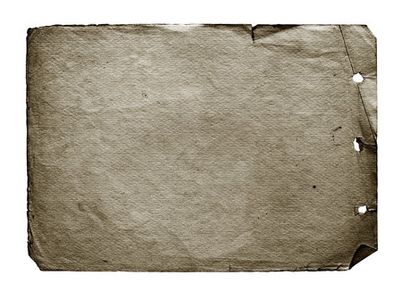 old paper isolated on white background 
の写真素材