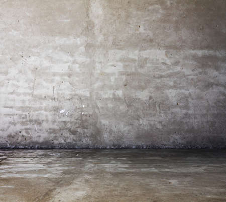 old grunge room with concrete wall, urban backgroundの写真素材