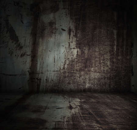 old grunge metallic interiorの写真素材