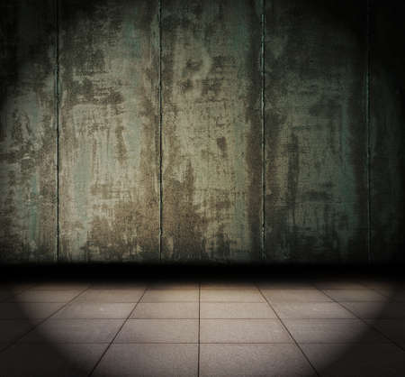 old grunge metallic interiorの写真素材