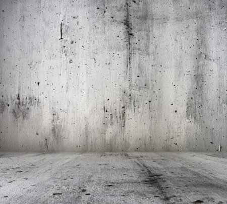 old grunge room with concrete wall, urban background