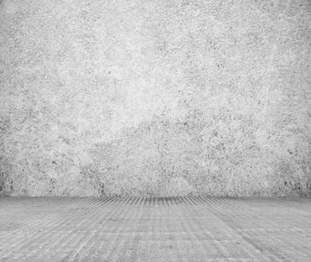 old grunge room with concrete wall, black and white backgroundの写真素材