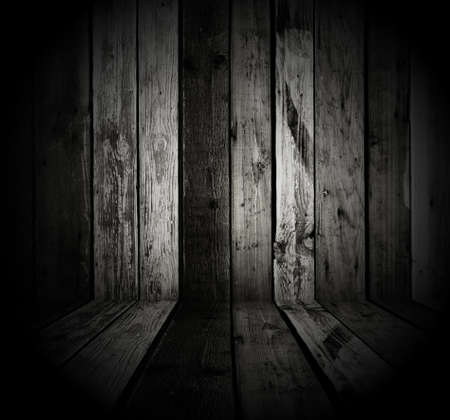 old wooden room, retro backgroundの写真素材