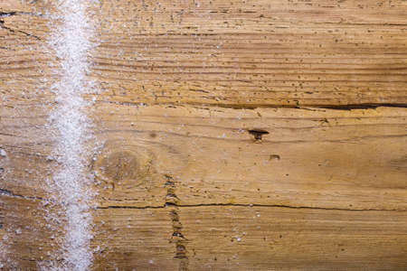 old wooden with snowの写真素材