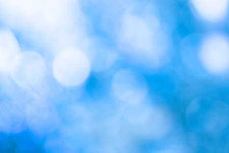 blue bokeh, bright winter の写真素材