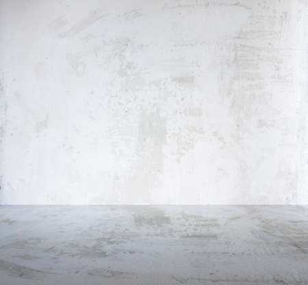 empty room with concrete wall, grey backgroundの写真素材
