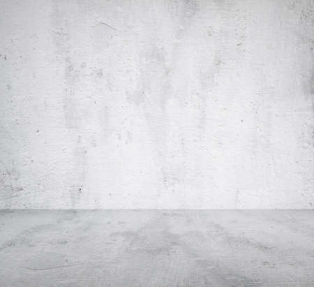 empty room with concrete wall, grey backgroundの写真素材