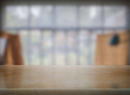 table in the kitchenの写真素材