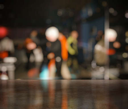 bar in a night club near dancefloorの写真素材