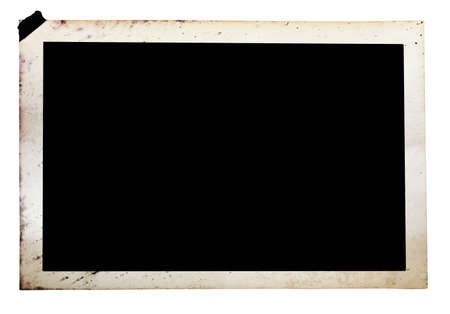 vintage photograph isolated on whiteの写真素材