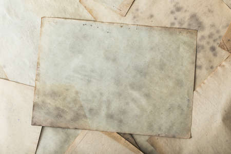 stack of old papersの写真素材