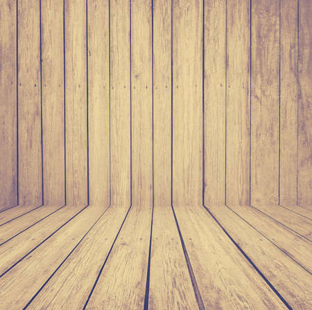 old room, white wooden wall, retro filteredの写真素材