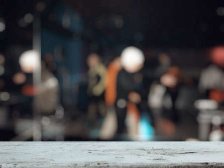 bar in a night club near dancefloorの写真素材