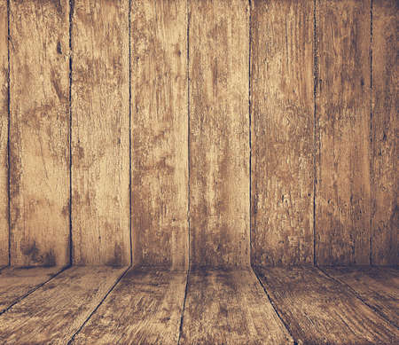 old wooden interior, retro filteredの写真素材