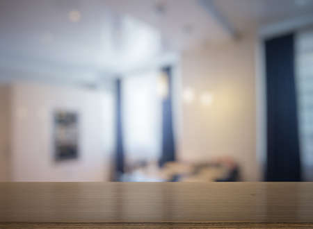 desk in the living roomの写真素材