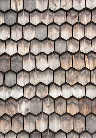 old wooden wall, mosaic backgroundの写真素材