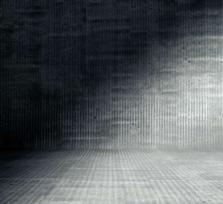 old grungy room with concrete wallの写真素材