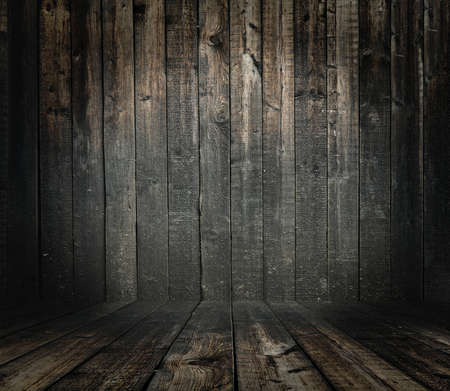 old wooden interior, grunge backgroundの写真素材
