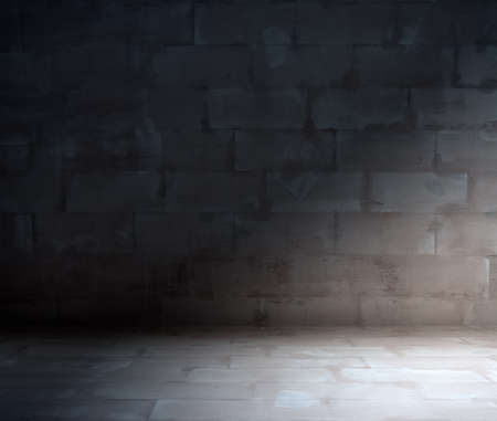 old grungy room with concrete wallの写真素材