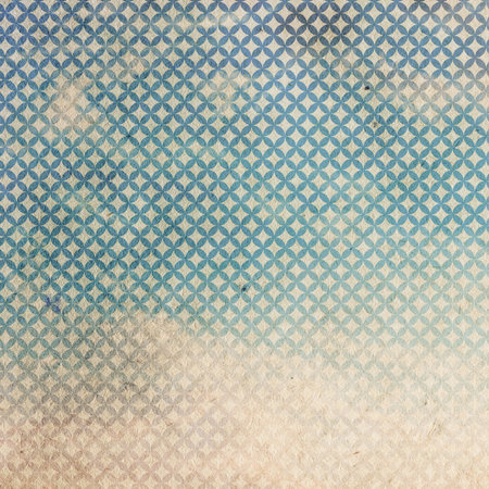 retro sky pattern on old paper texture. vintage clouds.