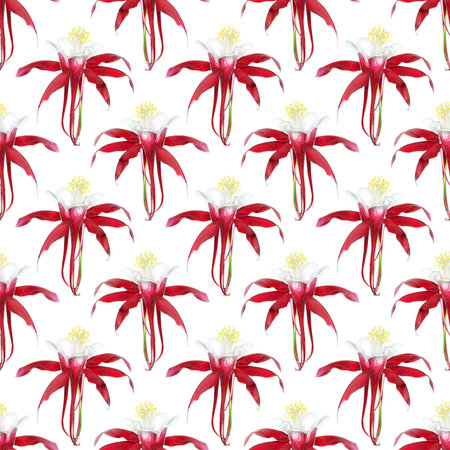seamless flowers pattern, floral backgroundの写真素材