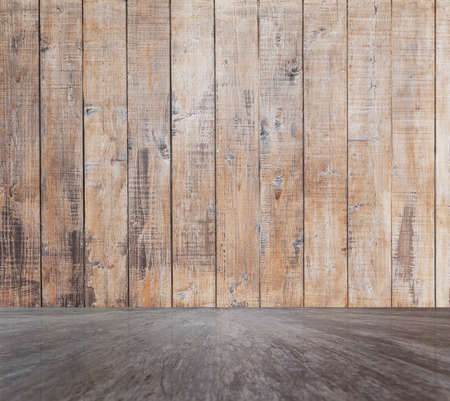 empty wooden room, interior backgroundの写真素材