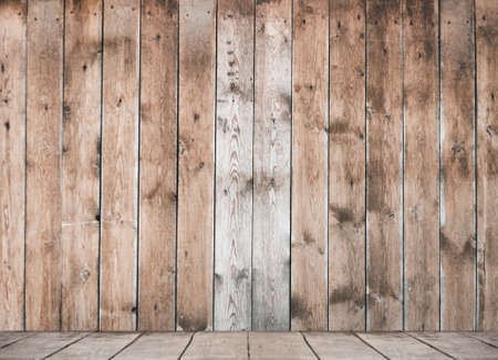 empty wooden room, interior backgroundの写真素材