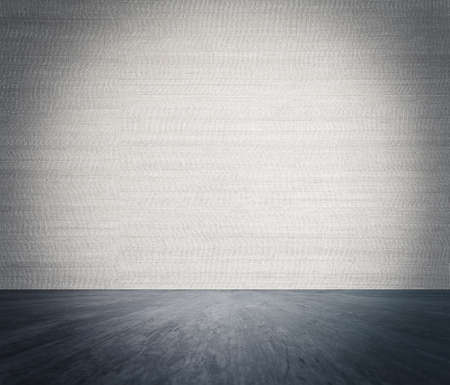 empty interior with white wallpaperの写真素材