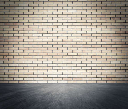 empty interior with brick wallの写真素材