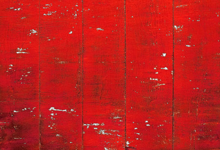painted old wooden wall. red background