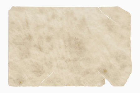 old paper isolated on white backgroundの写真素材