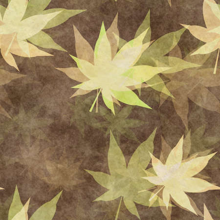 Autumn leaves. Seamless background pattern.の写真素材
