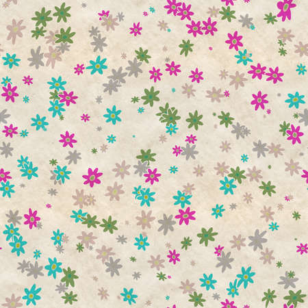 simple flowers patter, seamless backgroundの写真素材