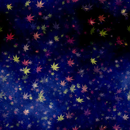 Autumn leaves. Seamless background pattern.の写真素材
