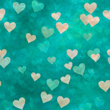 abstract seamless hearts background pattern